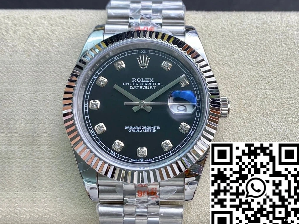Black GM Factory M126334-0012 Dial Datejust Rolex 0424